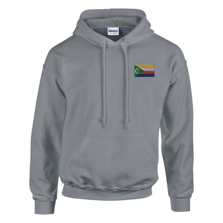 Sweat à capuche drapeau des comores en broderie - pixelformaflag