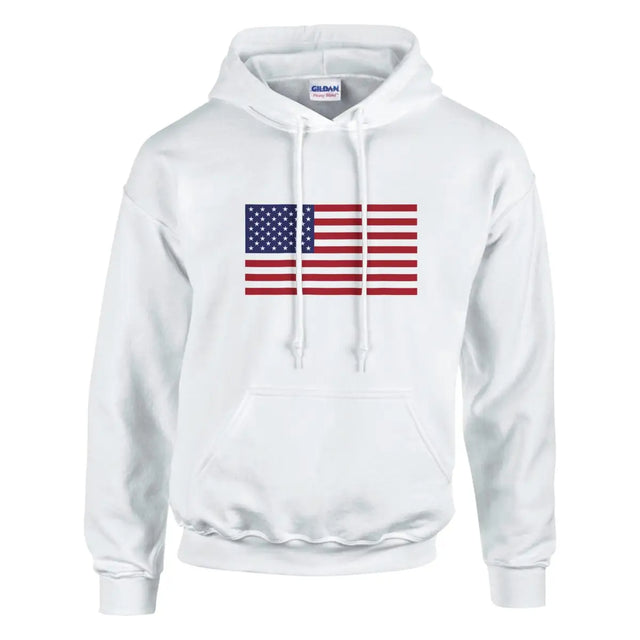 Sweat à capuche Drapeau des États-Unis - Pixelforma 