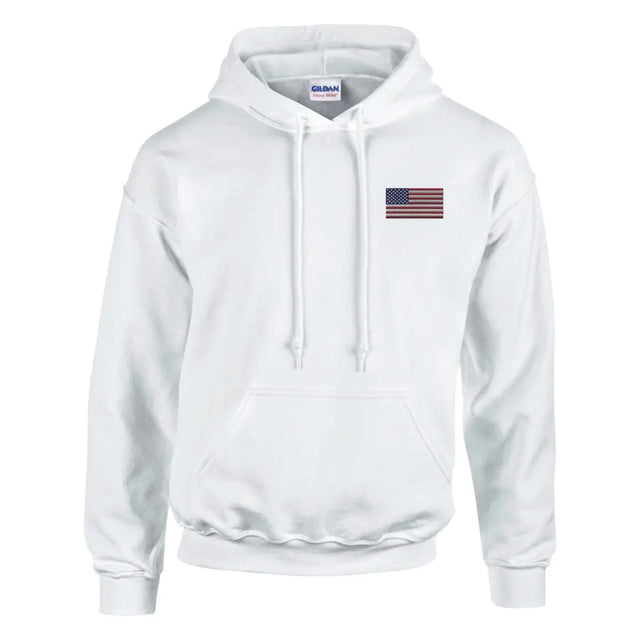 Sweat à capuche Drapeau des États-Unis en broderie - Pixelforma 