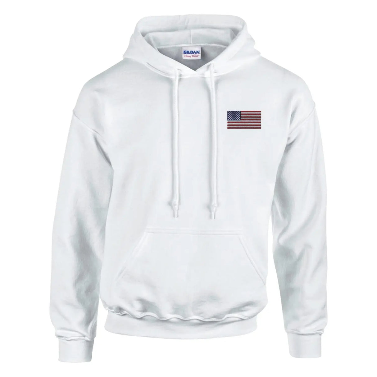 Sweat à capuche drapeau des états-unis en broderie - pixelformaflag