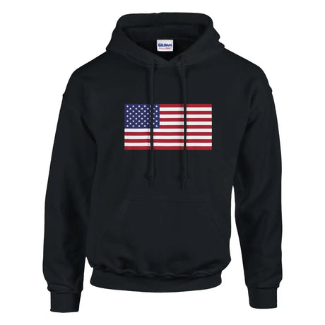 Sweat à capuche drapeau des états-unis - pixelformaflag