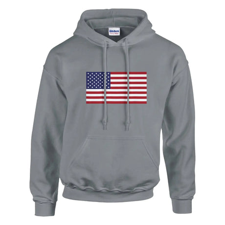 Sweat à capuche drapeau des états-unis - pixelformaflag