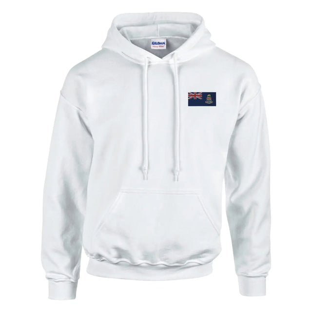 Sweat à capuche drapeau des îles caïmans en broderie - pixelformaflag