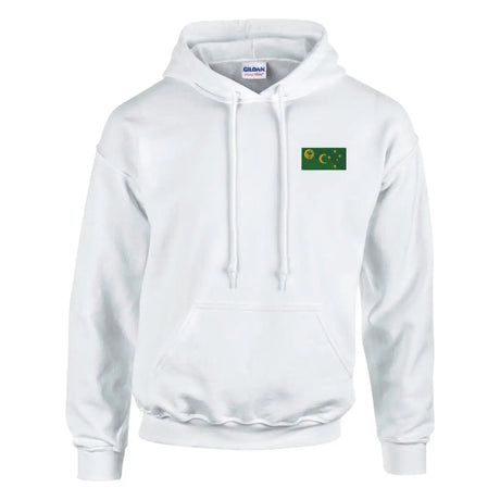 Sweat à capuche drapeau des îles cocos en broderie - pixelformaflag