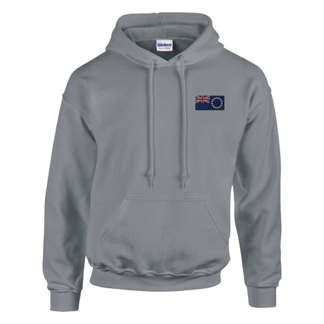 Sweat à capuche drapeau des îles cook en broderie - pixelformaflag