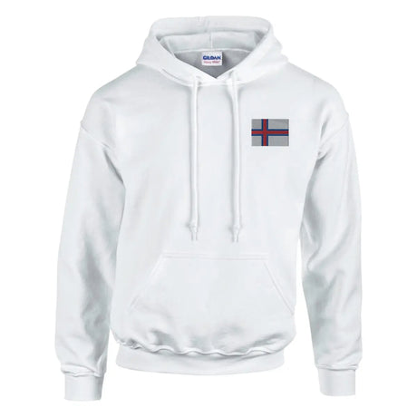 Sweat à capuche drapeau des îles féroé en broderie - pixelformaflag