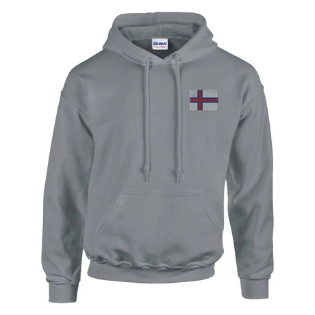 Sweat à capuche drapeau des îles féroé en broderie - pixelformaflag