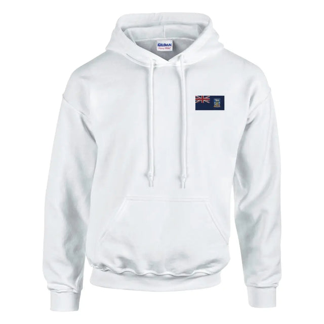 Sweat à capuche drapeau des îles malouines en broderie - pixelformaflag