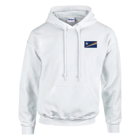 Sweat à capuche drapeau des îles marshall en broderie - pixelformaflag