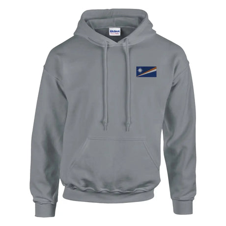 Sweat à capuche drapeau des îles marshall en broderie - pixelformaflag