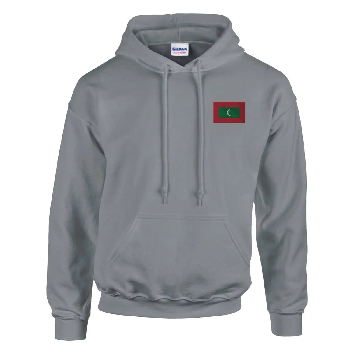 Sweat à capuche drapeau des maldives en broderie - pixelformaflag
