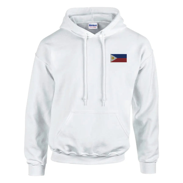 Sweat à capuche Drapeau des Philippines en broderie - Pixelforma 