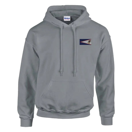 Sweat à capuche drapeau des samoa américaines en broderie - pixelformaflag