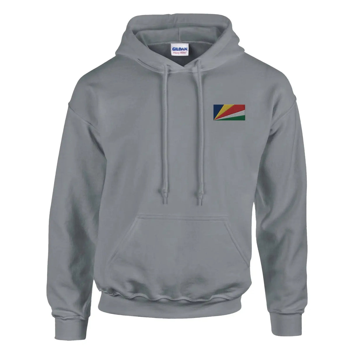 Sweat à capuche drapeau des seychelles en broderie - pixelformaflag