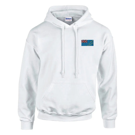 Sweat à capuche drapeau des tuvalu en broderie - pixelformaflag