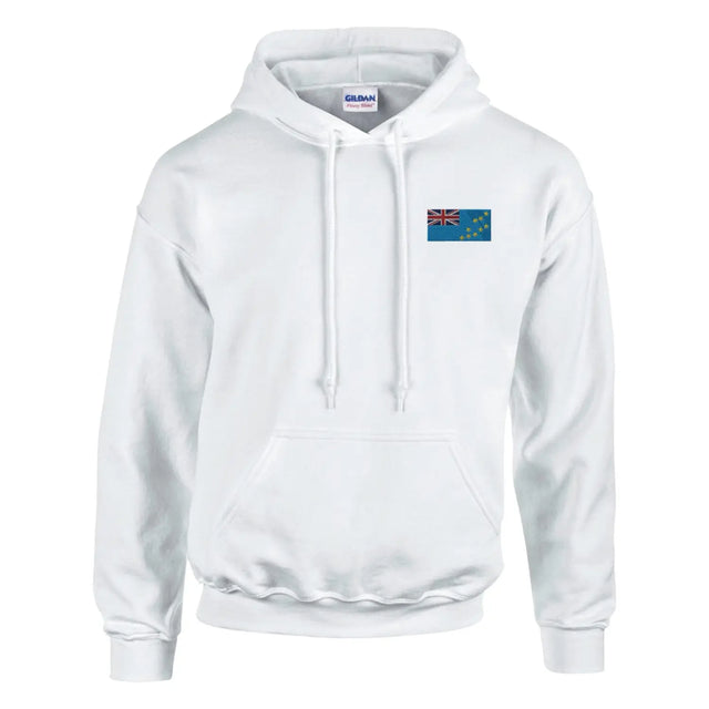 Sweat à capuche drapeau des tuvalu en broderie - pixelformaflag