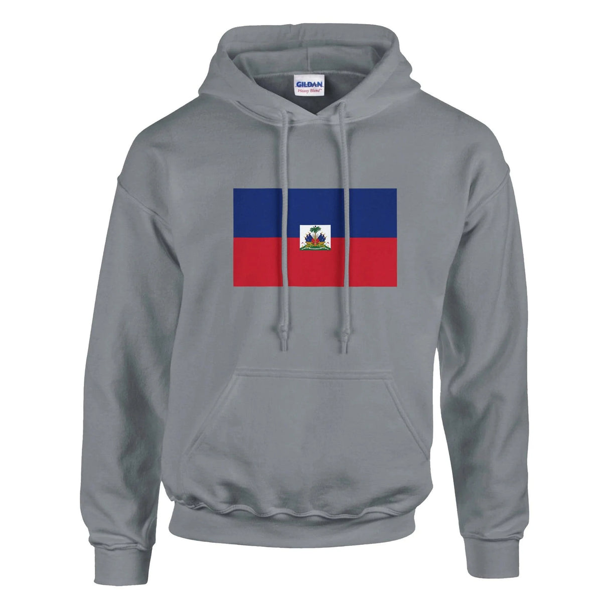 Sweat à capuche drapeau d’haïti coton mélangé brodé