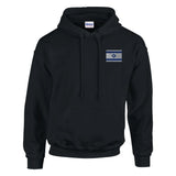Sweat à capuche drapeau d’israël broderie coton mélangé