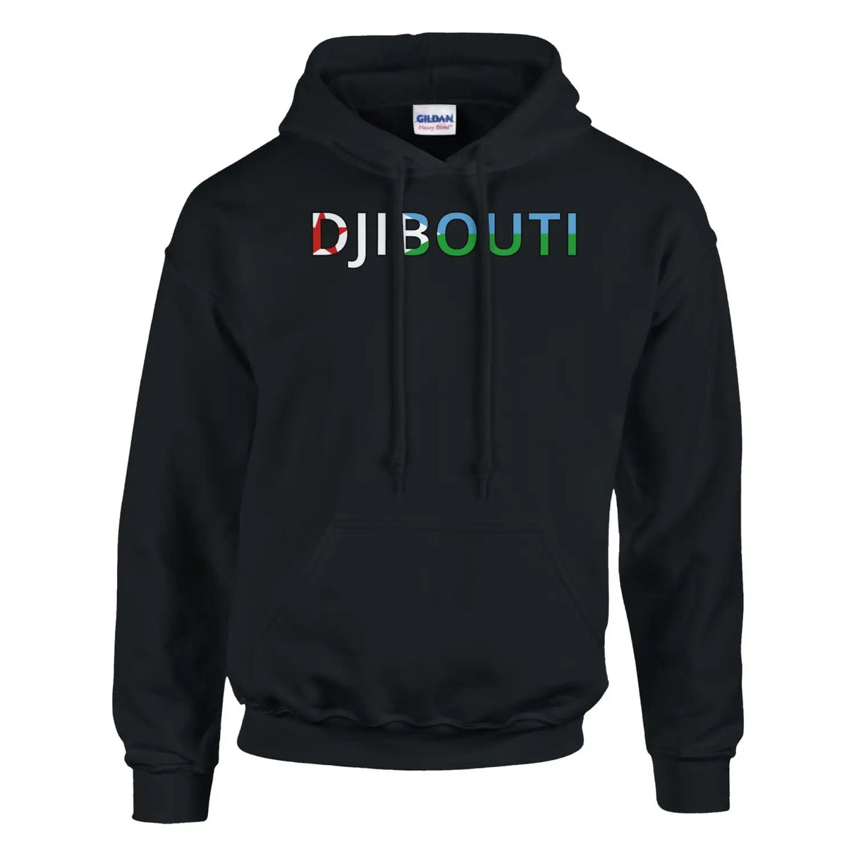 Sweat drapeau djibouti en écriture - pixelforma