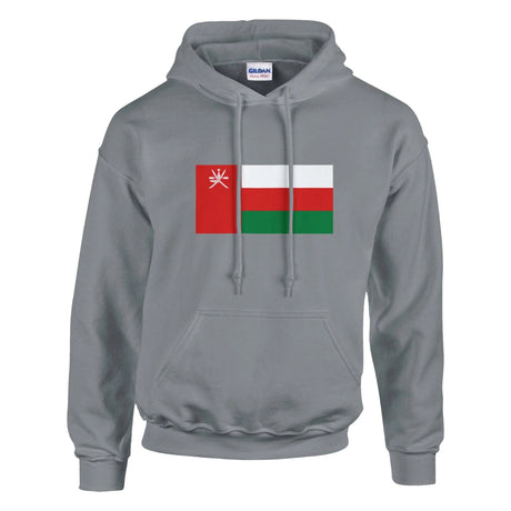 Sweat à capuche drapeau d’oman coton mélangé brodé
