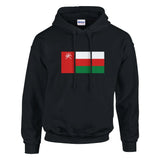 Sweat à capuche drapeau d’oman coton mélangé brodé