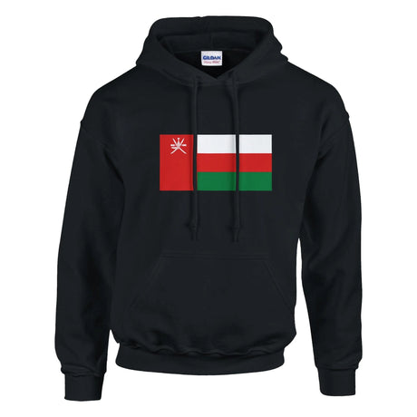 Sweat à capuche drapeau d’oman coton mélangé brodé