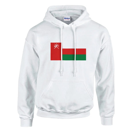 Sweat à capuche drapeau d’oman coton mélangé brodé