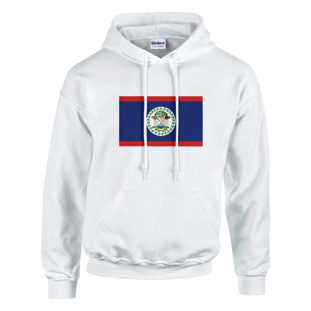 Sweat à capuche Drapeau du Belize - Pixelforma 