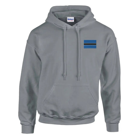 Sweat à capuche drapeau du botswana en broderie - pixelformaflag
