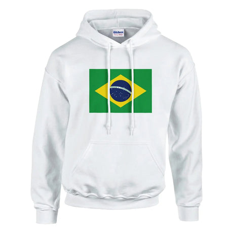 Sweat à capuche drapeau du brésil - pixelformaflag
