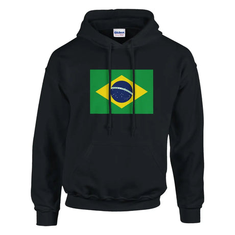 Sweat à capuche drapeau du brésil - pixelformaflag