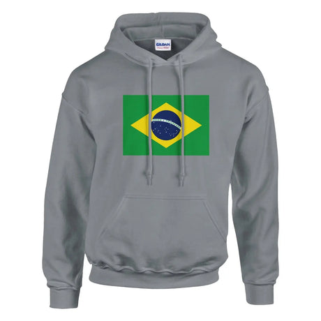 Sweat à capuche drapeau du brésil - pixelformaflag
