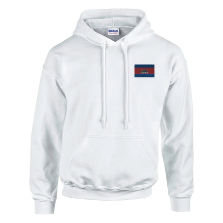 Sweat à capuche drapeau du cambodge en broderie - pixelformaflag