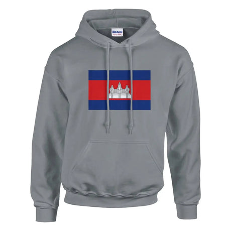 Sweat à capuche Drapeau du Cambodge - Pixelforma 