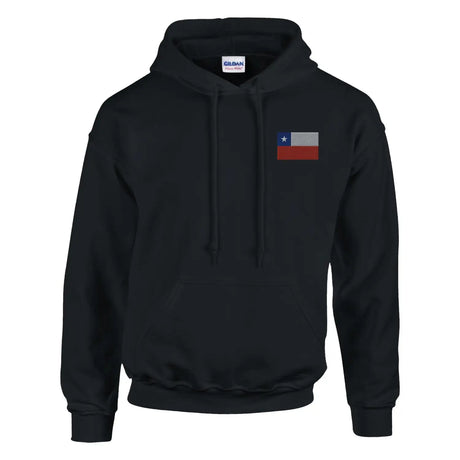 Sweat à capuche drapeau du chili en broderie - pixelformaflag