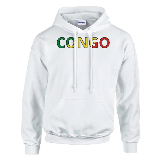 Sweat drapeau du congo en écriture - pixelforma