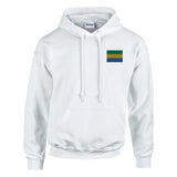 Sweat à capuche Drapeau du Gabon en broderie - Pixelforma 