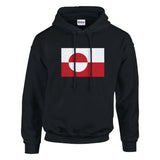 Sweat à capuche drapeau du groenland - pixelformaflag