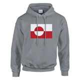 Sweat à capuche drapeau du groenland - pixelformaflag