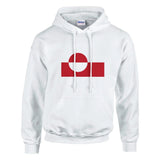 Sweat à capuche drapeau du groenland - pixelformaflag