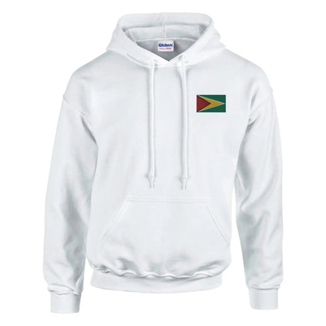 Sweat à capuche drapeau du guyana en broderie - pixelformaflag