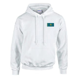 Sweat à capuche drapeau du kazakhstan en broderie - pixelformaflag