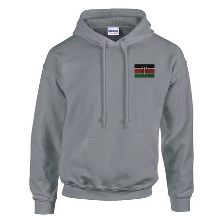 Sweat à capuche drapeau du kenya en broderie - pixelformaflag
