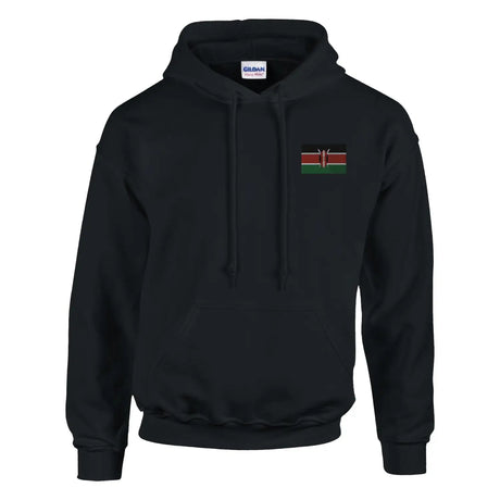Sweat à capuche drapeau du kenya en broderie - pixelformaflag