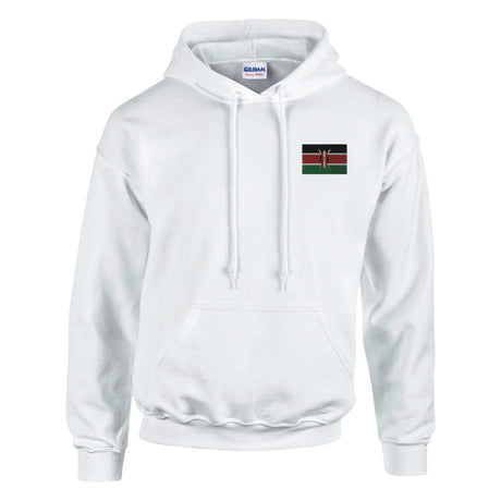 Sweat à capuche drapeau du kenya en broderie - pixelformaflag