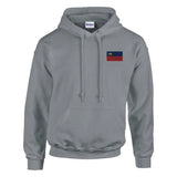 Sweat à capuche drapeau du liechtenstein en broderie - pixelformaflag