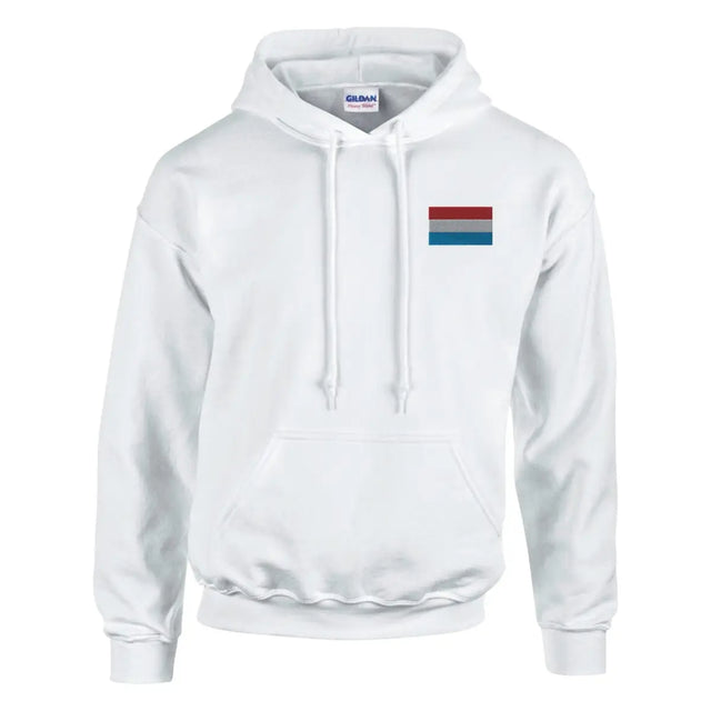 Sweat à capuche drapeau du luxembourg en broderie - pixelformaflag