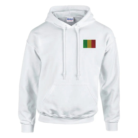 Sweat à capuche drapeau du mali en broderie - pixelformaflag