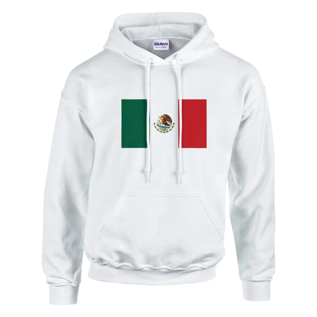 Sweat à capuche drapeau du mexique - pixelformaflag