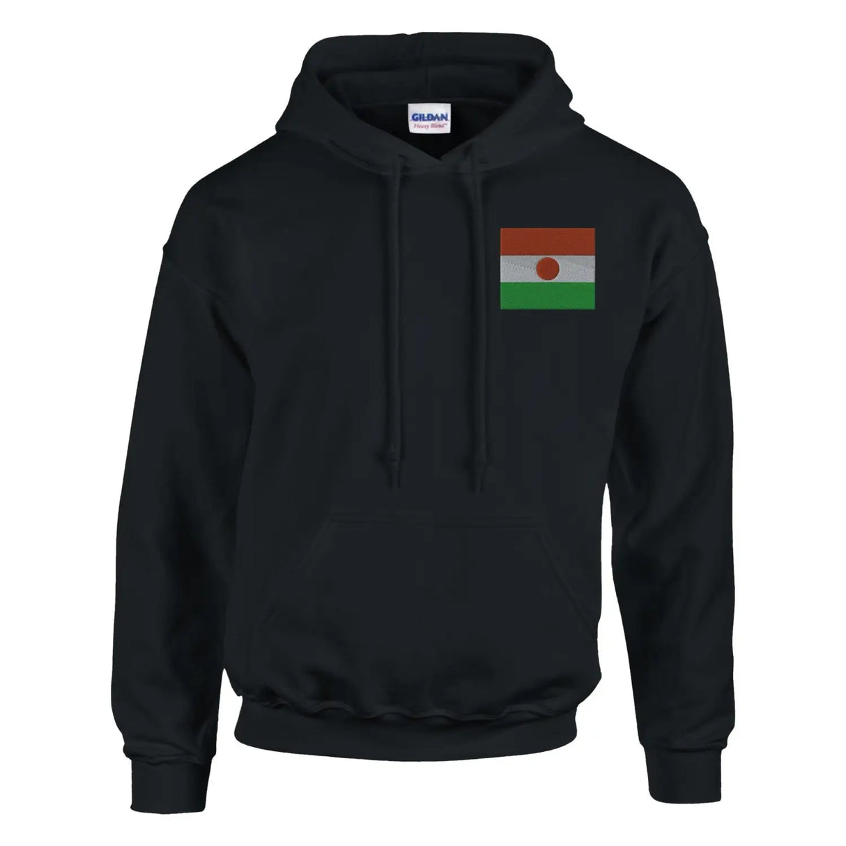Sweat à capuche drapeau du niger en broderie - pixelformaflag
